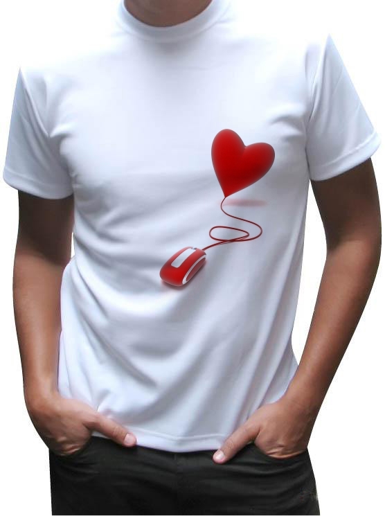 Сердце на футболке